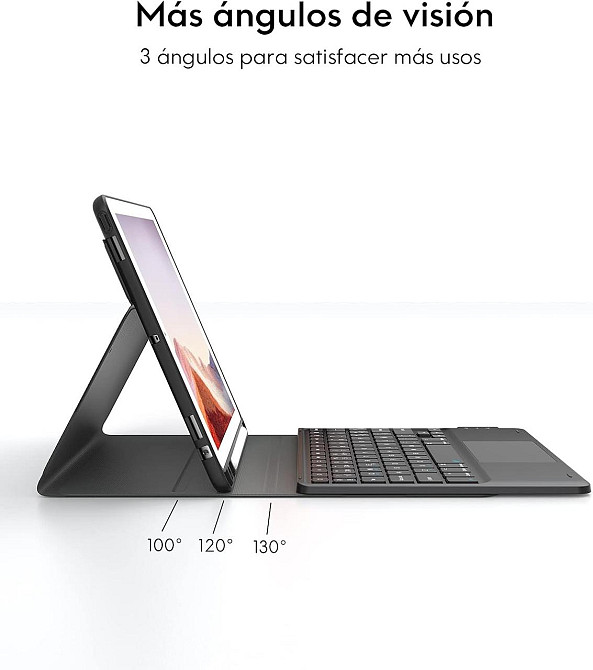 Чохол з Bluetooth клавіатурою для iPad 10.2" 9, 8, 7 покоління, Pro 10.5", Air 3, Earto з тачпадом QWERTY, захист для планшету Київ - фото 7