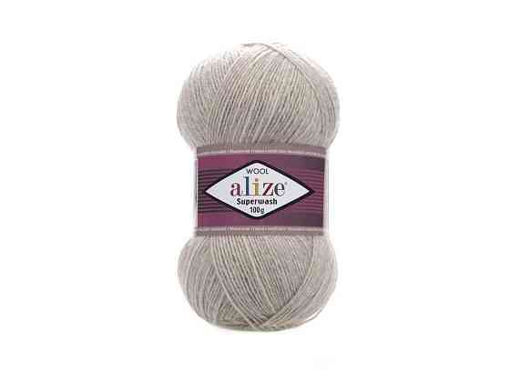 Пряжа Superwash Comfort арт.152 5шт/уп бежевый 25% полиамид 75% шерсть 100г 420м ТМ ALIZE Киев