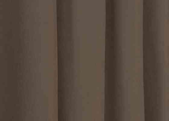 Комплект коротких штор VR-Textil Мікровелюр Petek YL № 1802ш Коричневий  130х170 см 2 шт (35-0384) Київ