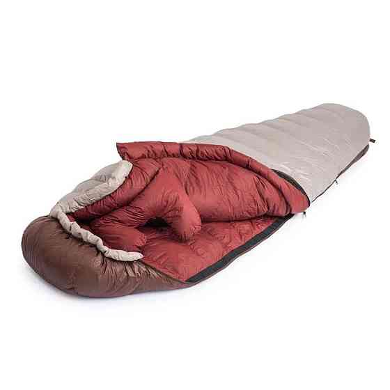 Спальник з натуральним пухом Naturehike Snowbird NH20YD001, p-р M, коричневий 350 г Київ