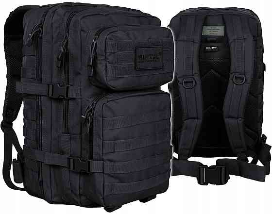 Тактичний Рюкзак 36 літрів із системою Molle 25 мм Mil-Tec від Sturm "Assault Large" (14002202) Blac Нововолинськ
