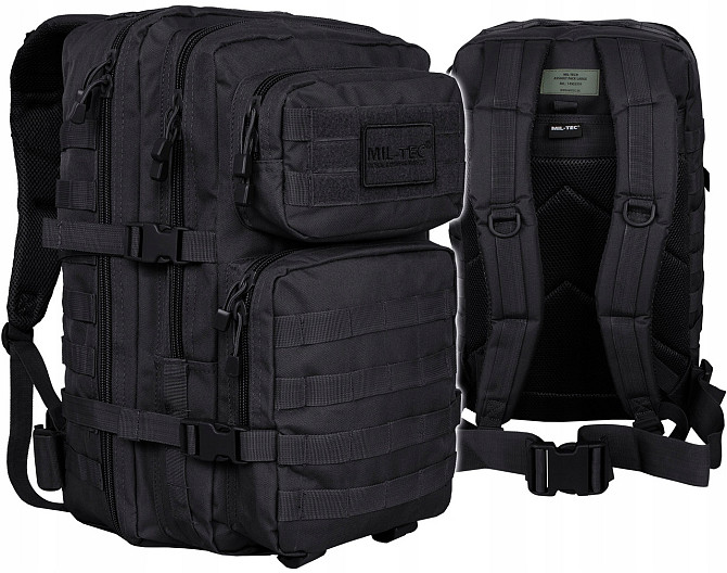 Тактичний Рюкзак 36 літрів із системою Molle 25 мм Mil-Tec від Sturm "Assault Large" (14002202) Blac Нововолинськ - фото 1