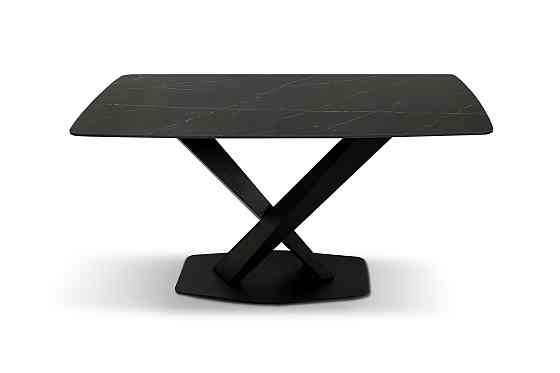 Стіл БІНГО 140*80, кераміка чорний мармур Київ