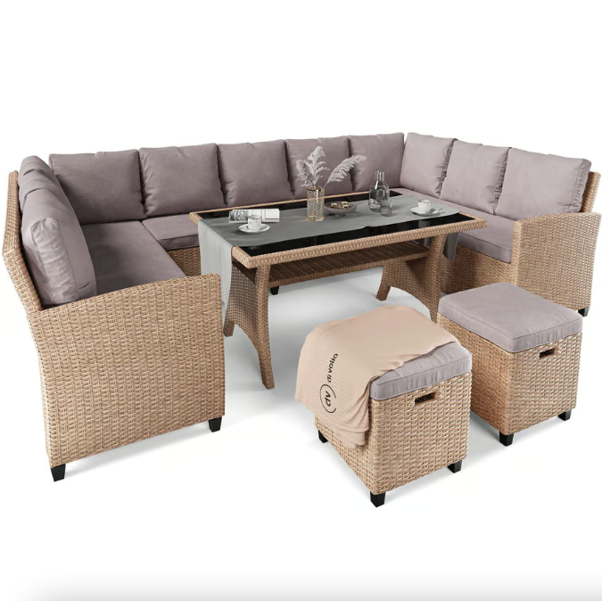 Комплект садових меблів Di Volio Livorno Бежевий/Світло-сірий Киев - изображение 1