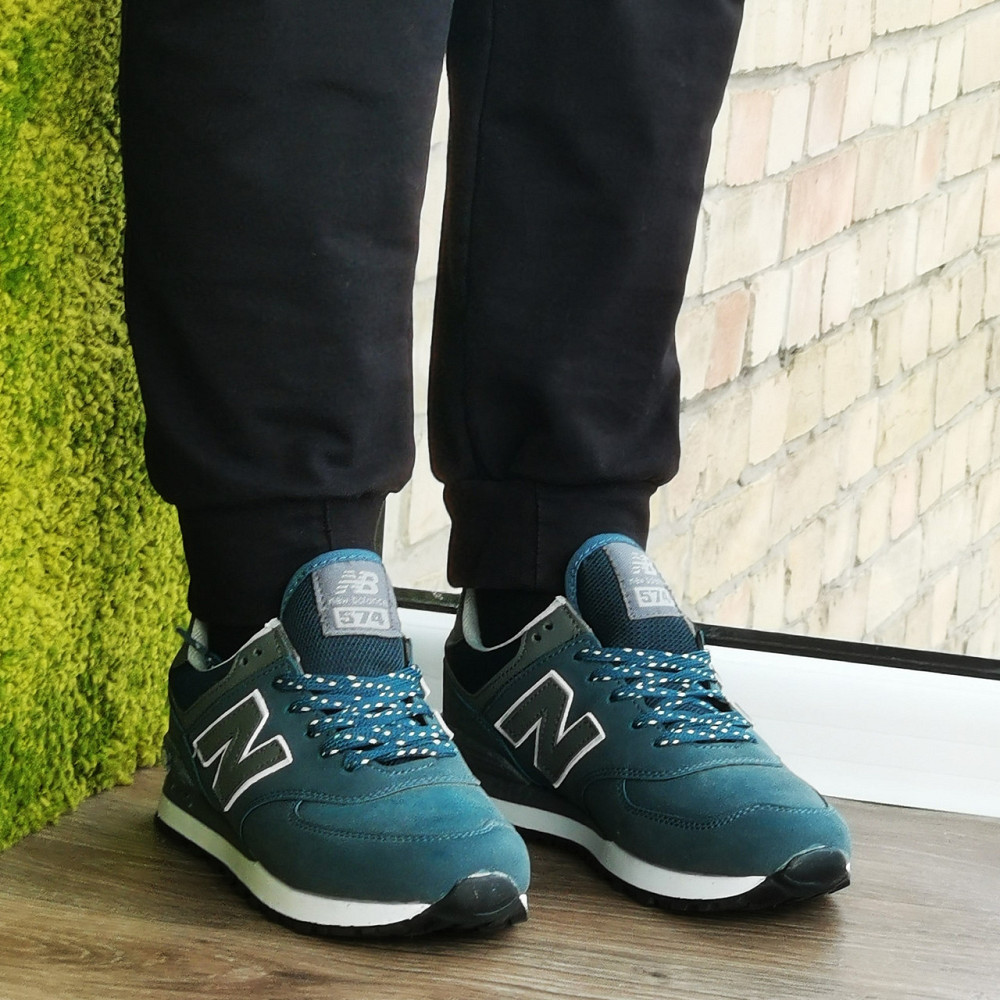 Синие Кроссовки New Balance 574 Женские Мужские Замшевые Голубые Нью Баланс (размеры: 36,37,38, 39) - 63-5 Днепр - изображение 8