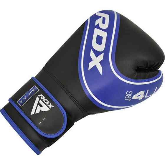 Боксерські рукавиці RDX 4B Robo Kids Blue/Black 6 унцій (капа в комплекті) Кам'янське