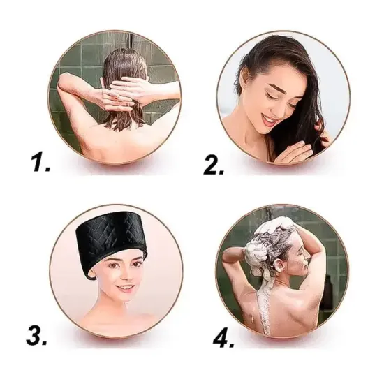 Электрическая термошапка сушуар Happy Hair Lux Spa Cap для масок, ламинирования и лечения волос Коломия