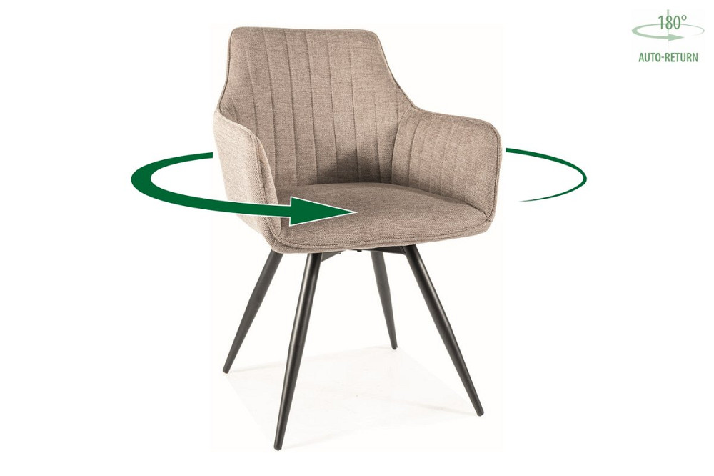 Стілець BALLO BREGO чорний каркас/беж 34 Київ - фото 3