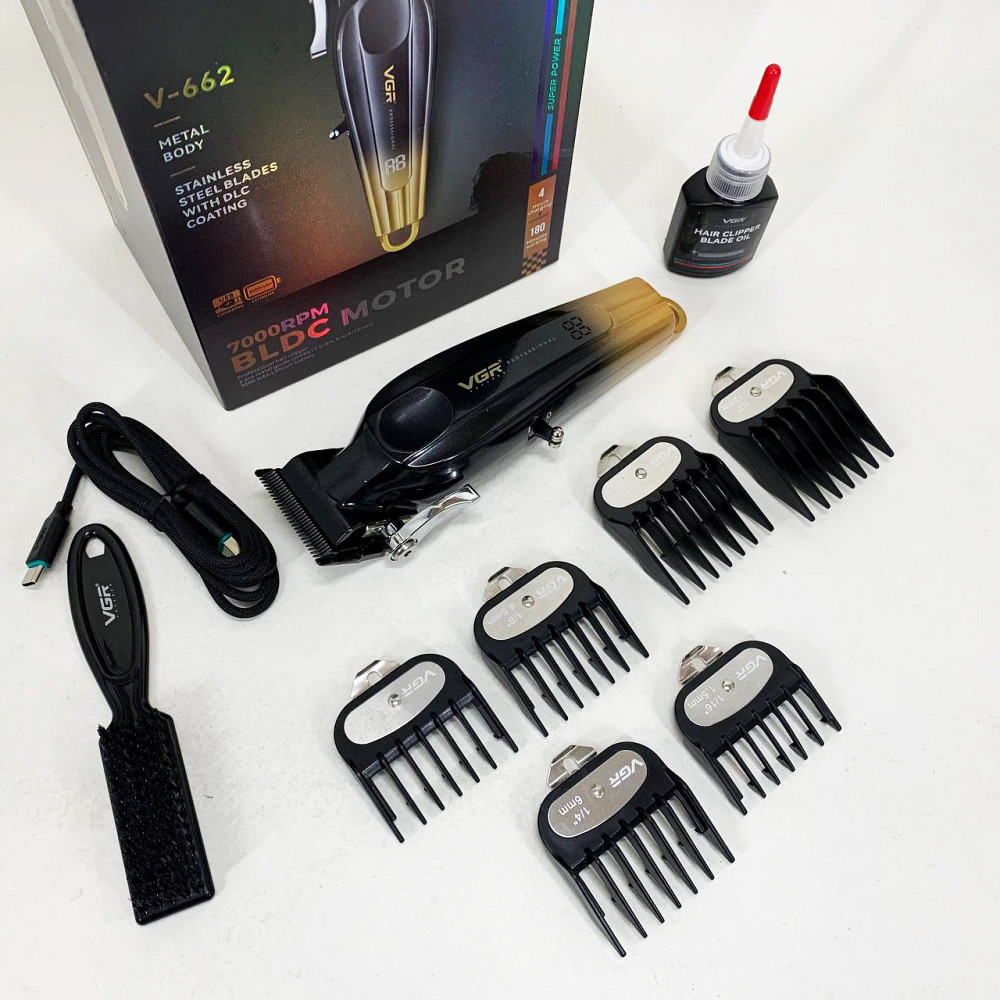 Машинка для стрижки волосся домашня VGR, Машинка для стрижки з потужним акумулятором XZ-27 Івано-Франківськ - фото 7