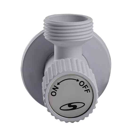 Кран кутовий кераміка SOLOMON EXCLUSIVE 1/2″X3/4″ 989 WW (White/White) ( 1шт.) Луцк