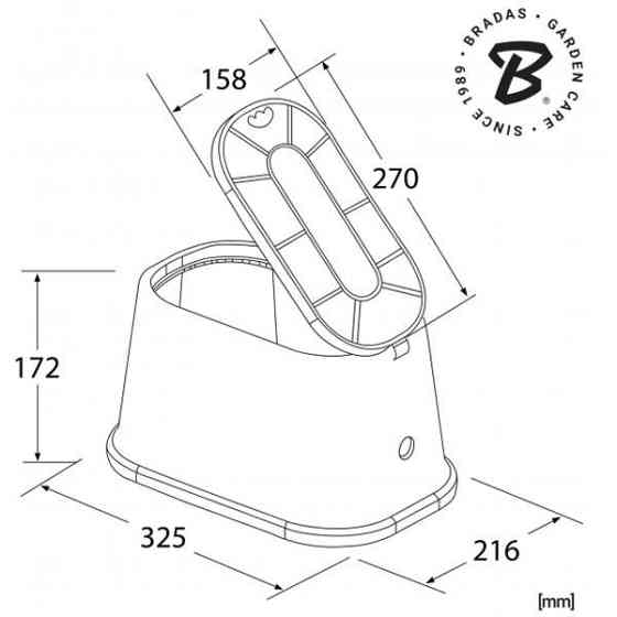 Коробка клапанна, люк, Mini 32х21см, DSSZ-P3221G Киев