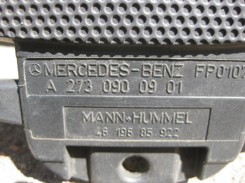 Mercedes-Benz  A2730900901 Декоративна кришка двигуна з корпусом повітряного фільтра M272 V6 2.5 3.0 3.5л M273 V8 5.5л Одеса - фото 10