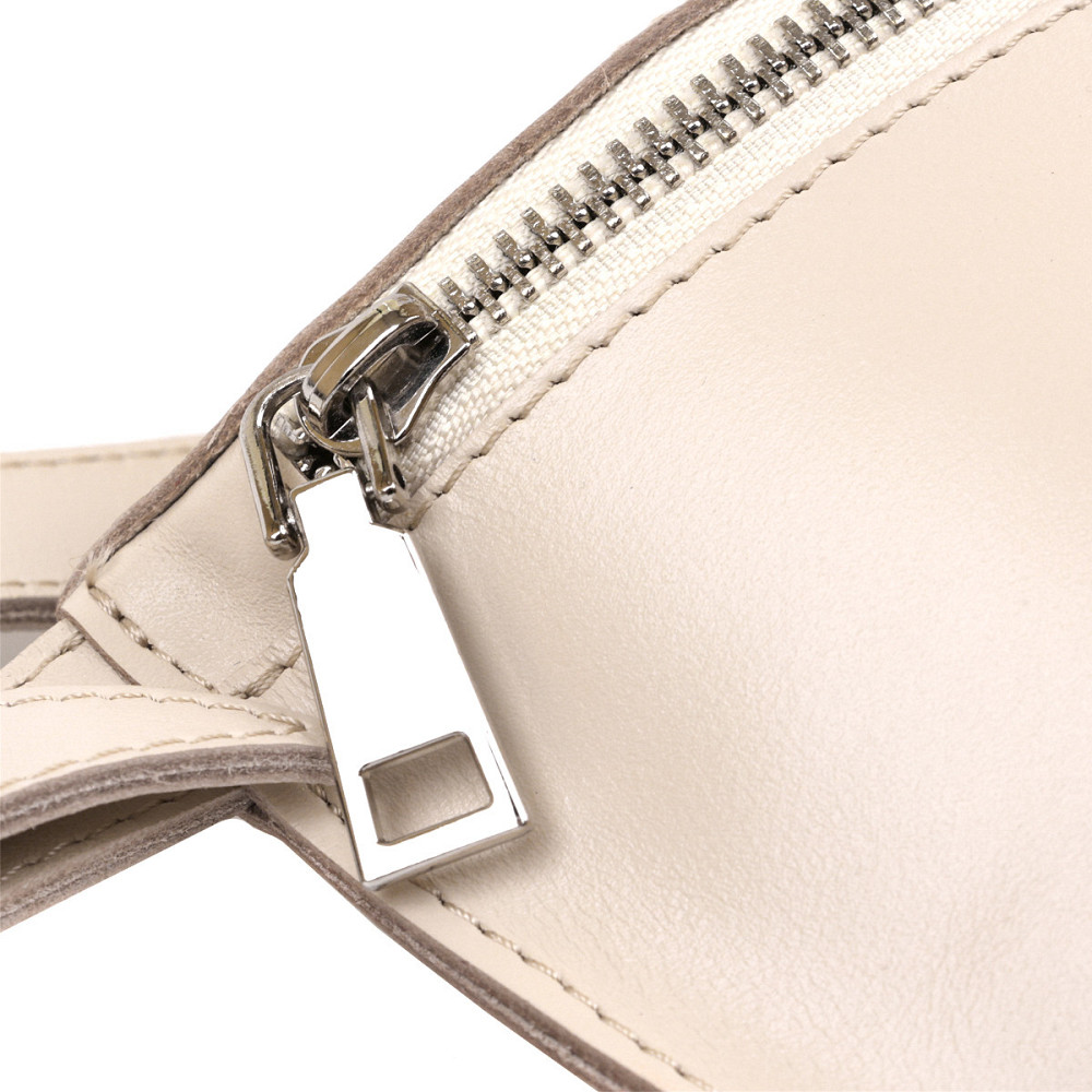 Стильная женская бананка из натуральной кожи Бежевый (SHVIGEL) Киев - изображение 10