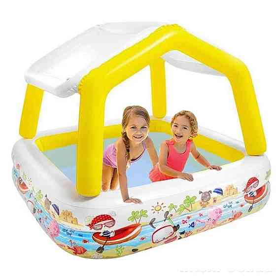 Intex 57470 бассейн с накрытием 157х157 см Киев