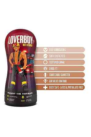 Мастурбатор анал Blush Coverboy у колбі, коричневий, 18.5 см Sex Aura Київ