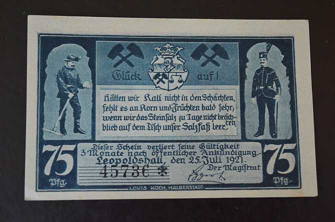 Германия. Нотгельд. 75 Pf 1921 года ( 3 ) Полтава - изображение 1