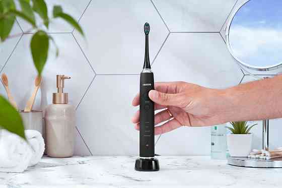 Щітка зубна електр. ARDESTO, ETB-211B, 40т. колив/хв, насадок-5, футляр, IPX7, чорний Київ