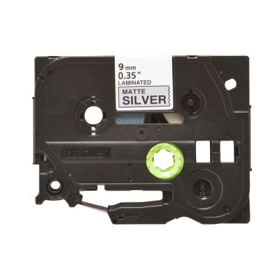 Лента для принтера этикеток UKRMARK B-TM9321P, 9мм х 8м, black on matte silver, совместимая с TZeM921, ламинированная (900501) Винница - изображение 1