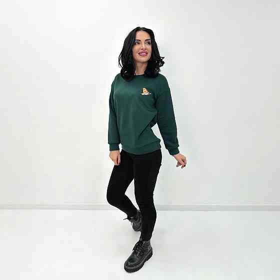 Жіночий світшот з принтом "Bear" оптом | Батал Київ