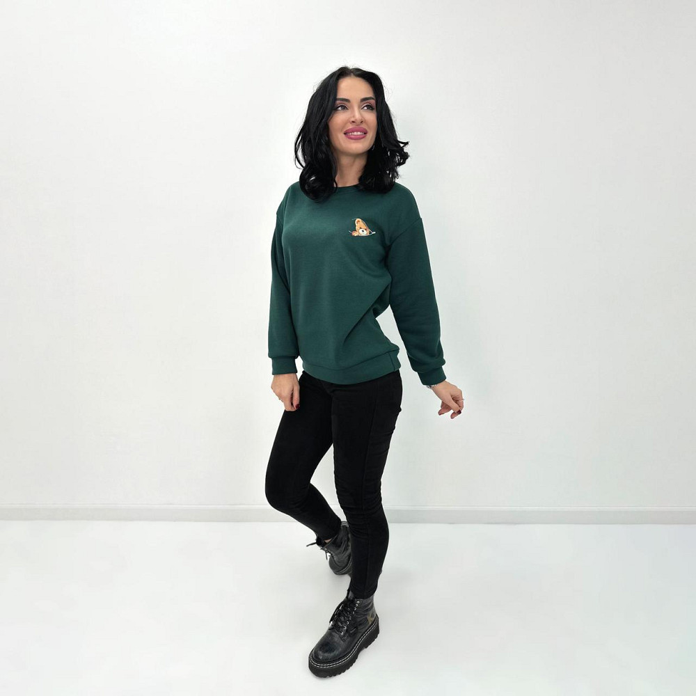 Жіночий світшот з принтом "Bear" оптом | Батал Київ - фото 4