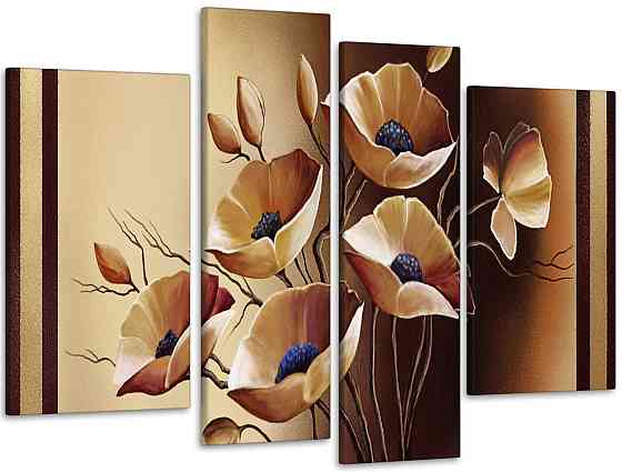 Модульная картина Абстракция Маки Art-164_4 105x150 см Киев