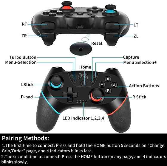 Беспроводной контроллер геймпад для Nintendo Switch Switch Lite OLED Pro Controller Нинтендо джойсти Киев