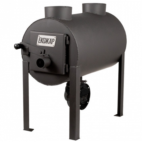 Піч буржуйка булер'ян Екожар Про 203 ПЛЮС з вбудованим вентилятором Київ - фото 1