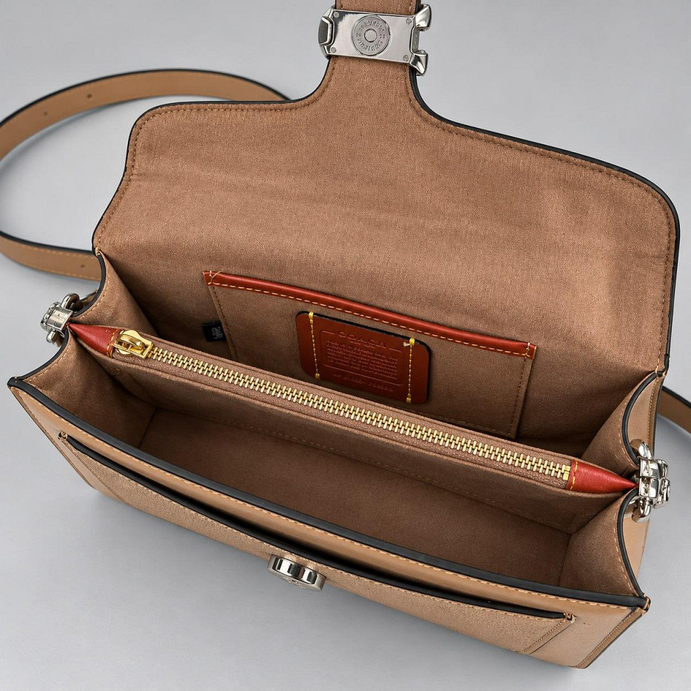 Женская сумка кроссбоди Coach Tabby Shoulder light brown Lux Киев - изображение 7
