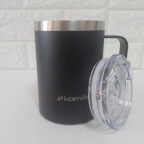 Термочашка 360мл з покриттям "soft-touch" нержавіюча сталь чорний KAMILLE 2159 Житомир