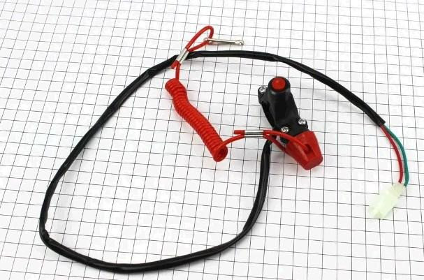 Выключатель двигателя (на руль) квадроцикл (аварийный) (тип 5) подвесной с чекой тросовой Мукачево - изображение 1