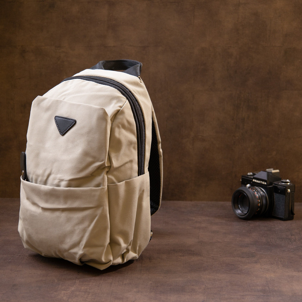 Сумка через плече нейлон Vintage 20631 Світло-сіра Київ - фото 8