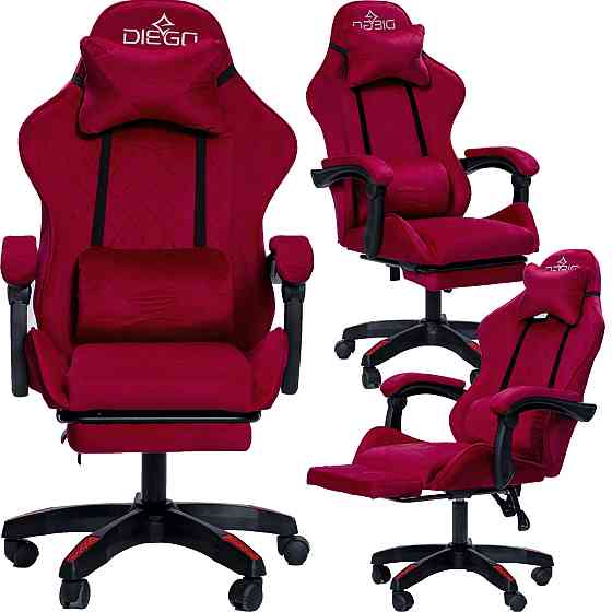 Крісло геймерське DIEGO ALCANTARA PRO Red Київ