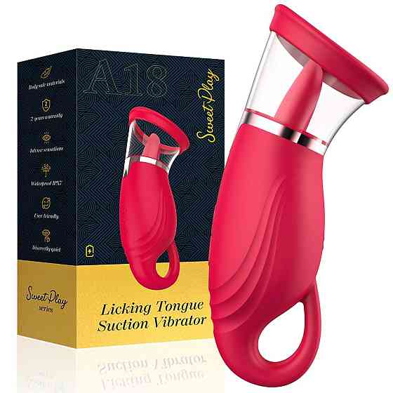 Вакуумний стимулятор з язичком - Licking Tongue Suction Vibrator Erospace Sweet Play A18 Sex Aura Київ