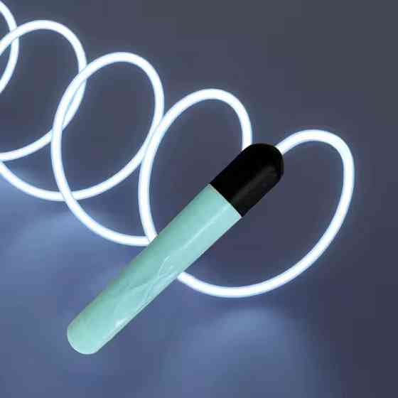 Скакалка светодиодная 2.8 м светящаяся для детей и взрослых с LED-подсветкой для занятий спортом голубая Каменец-Подольский