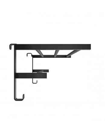 Полиця для рушників навісна HF Sheffield 520x284 black matt Київ