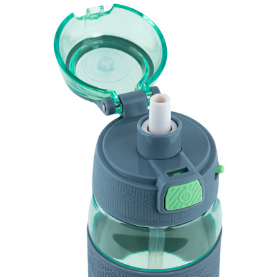 Поильник-непроливайка Kite 600 мл, зелено-серая (K24-1201-2) Винница - изображение 4