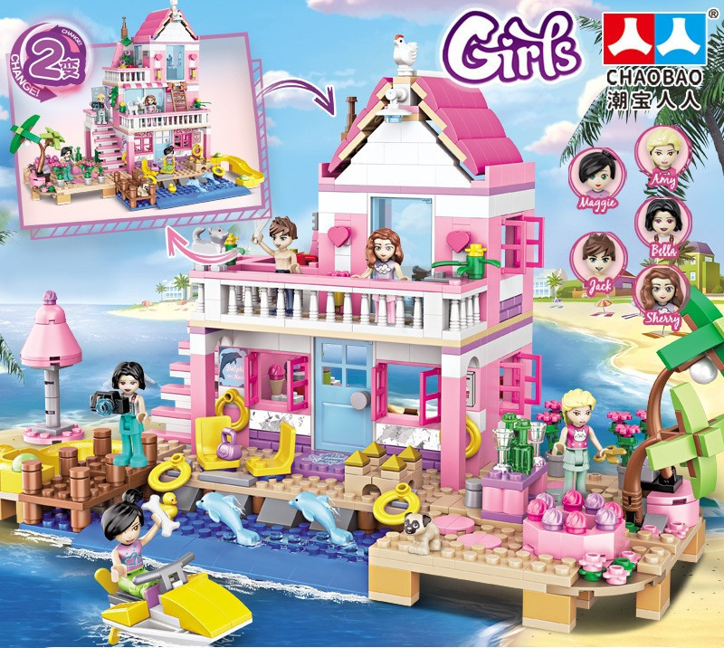 Конструктор Chaobao Пляжная вилла, 822 деталь Киев - изображение 5