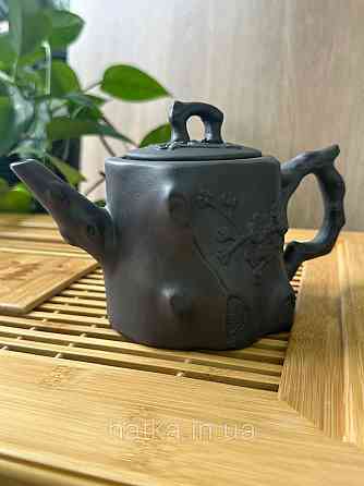 Чайник заварювальний ісинська глина 550 мл "Пеньок" темний Т2598-1 Київ