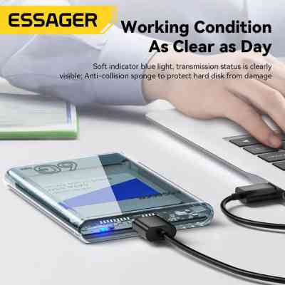 Кишеня зовнішня Essager HDD Space SATA 3.0 Hard Drive 2.5 inch Enclosure (EYPS0-XZ20-P) Вінниця