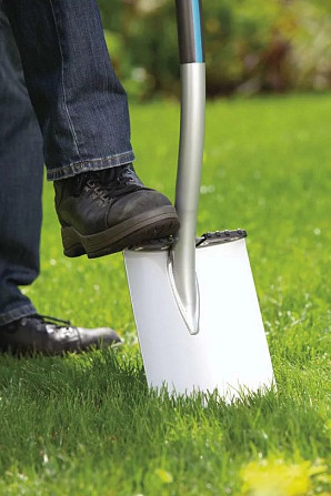 Лопата Штикова із закругленим лезом Fiskars "Ergonomic" (1001411/131400) Сталь Нововолинськ - фото 5