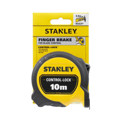Рулетка Stanley CONTROCONTROL-LOCK 10мх25мм двостороння шкалаL-LOCK 10мх25мм, двосотроння шкала (STHT37233-0) Вінниця - фото 8