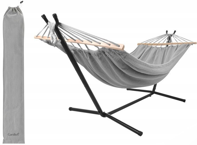 Двомісний садовий гамак з підвісною рамою 200х150 см до 250 кг Gardlov (27293) Нововолинськ - фото 2