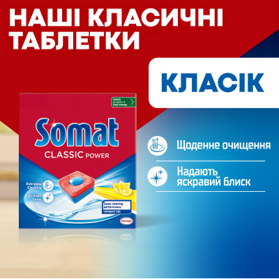 Таблетки для посудомийних машин Somat Classic Power 95 шт. (9000101810059) Вінниця - фото 2