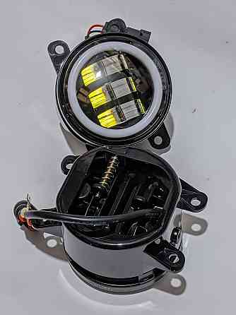 Протитуманні фари LED універсальна 3,5 дюйма 90мм туманка +drl ДХО очі габарит 60 ват Харків