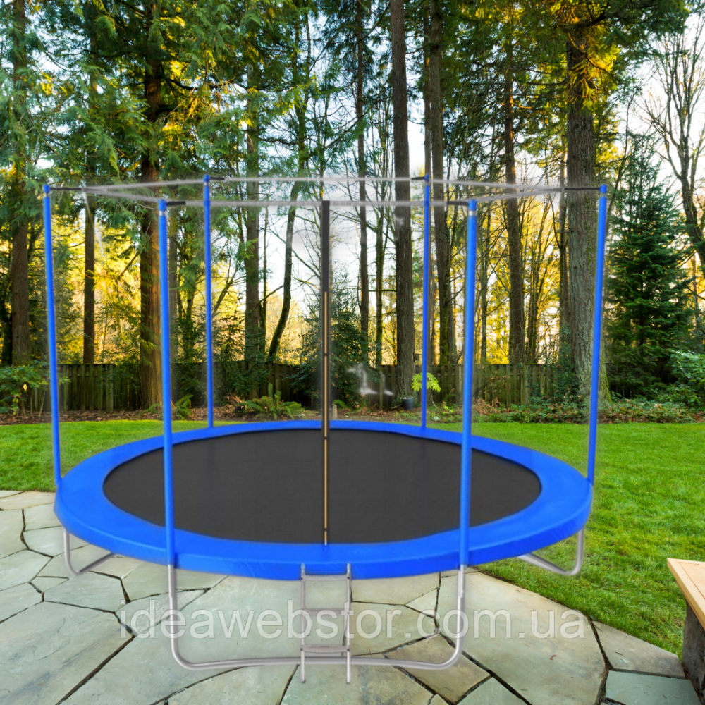 Батут Jumi Motion Sport Line 10ft 305 см с внутренней сеткой синий для детей и взрослых до 150 кг, для дачи и улицы Киев - изображение 10