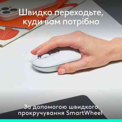 Мишка Logitech POP Mouse With Emoji Bluetooth Off-White (910-007411) Вінниця