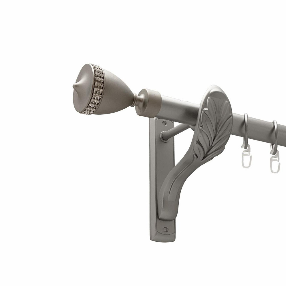 Карниз Orvit Етернія металевий однорядний ретро гладка труба кільце металеве Сатин 25 мм 140 см (00-00027500) Львів - фото 1