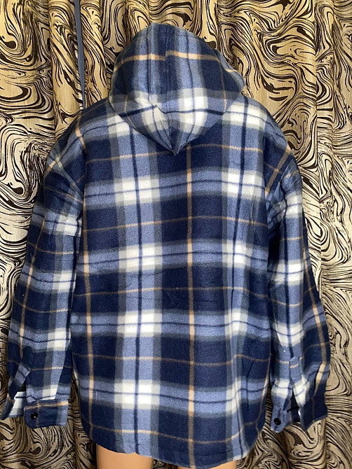 Рубашка с капюшоном лесоруб теплая мужская на меху батал  70-76 в розницу Одесса - изображение 5