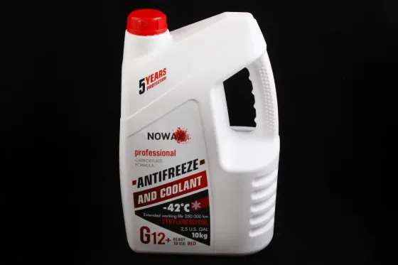 Жидкость охлаждающая антифриз красный -42° Nowax G12+ 10.0 кг Винница