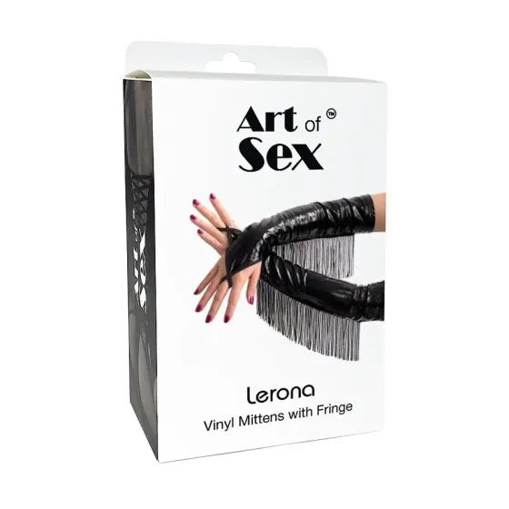 Вінілові мітенки Art of Sex - Lerona, розмір S, колір чорний Львів